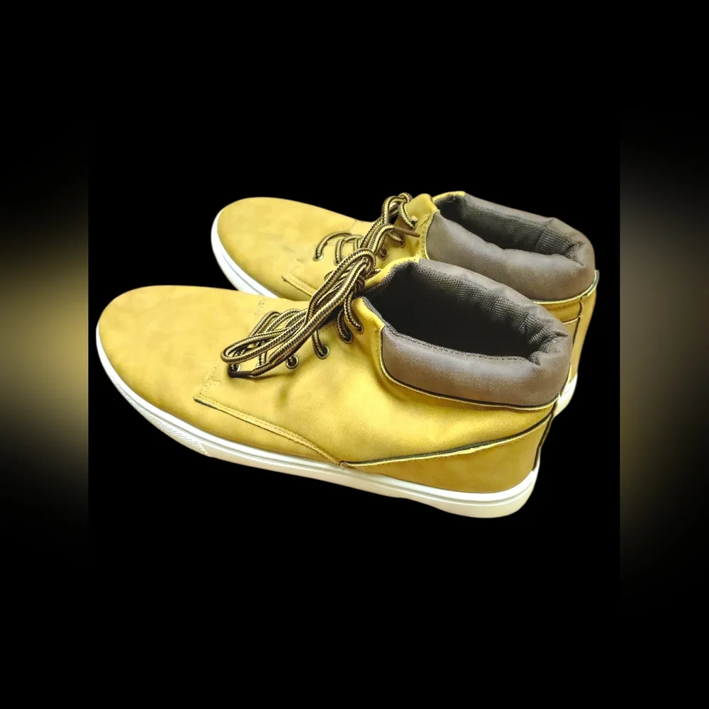 Mission Ridge Men's Wheat Mid-top Hybrid Chukka Lace Up Sneaker Boot, Sz 10